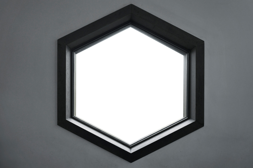 Modern Geometric Hexagon Window